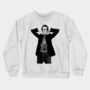 Elvis Costello - Vintage 90's Artwork Crewneck Sweatshirt